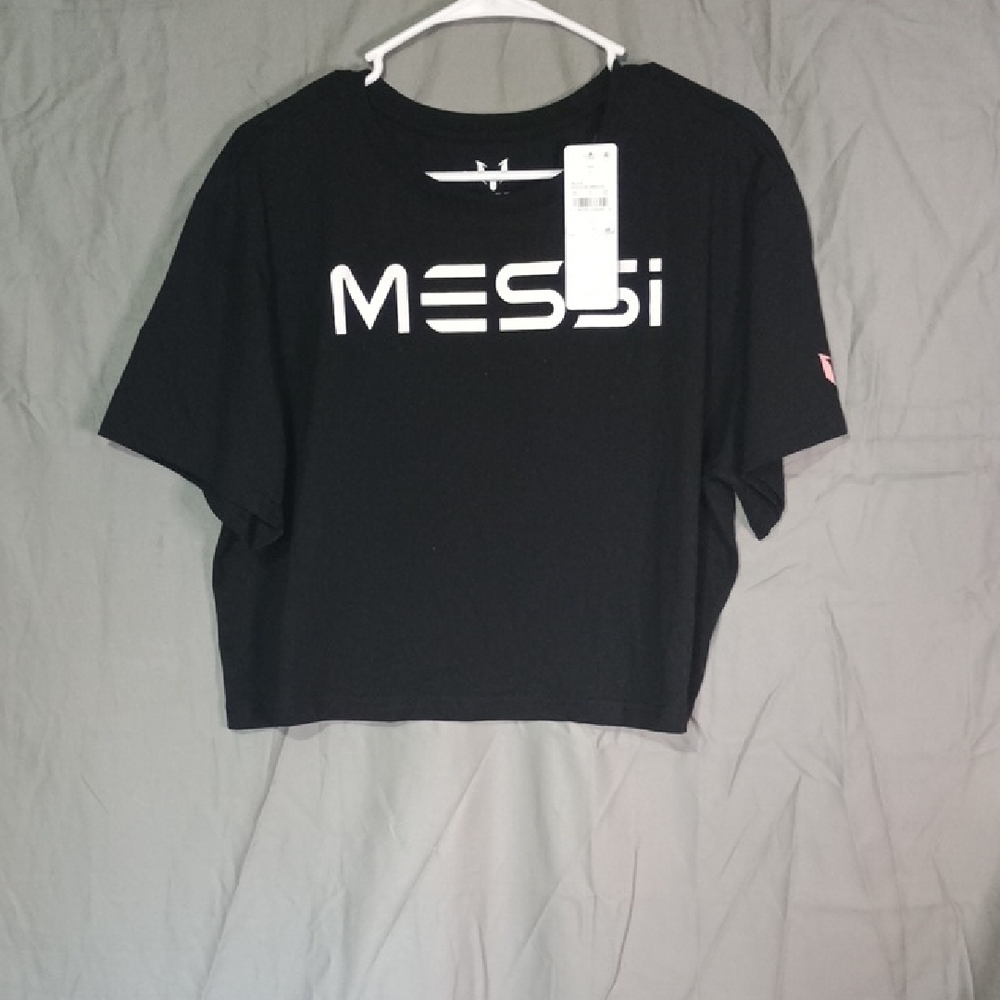 Women's Black Crop Top Tee